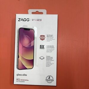 ZAGG InvisibleShield Glass Elite Screen Protector for Apple iPhone 14/13/ 13 Pro
